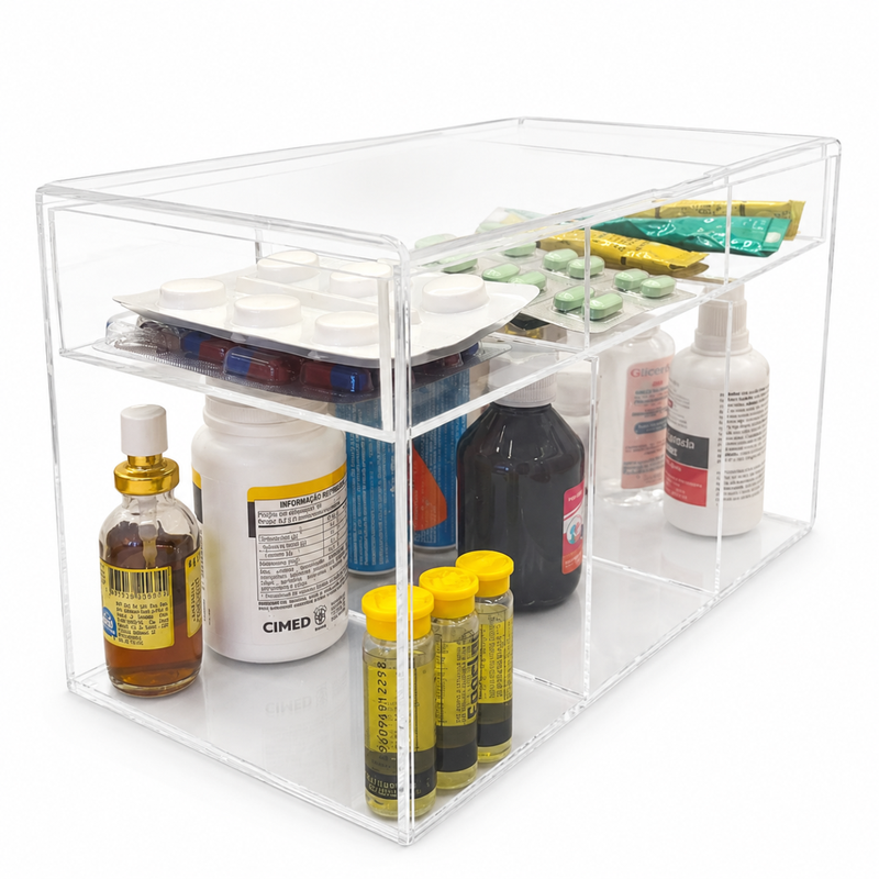 Caixa de Remédios em Acrílico Transparente | Authentic Home Decor