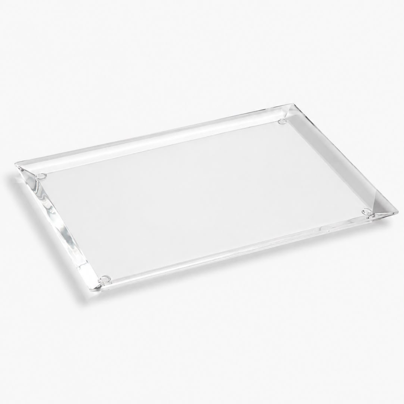 Bandeja Diamantada Mod. 2 em Acrílico Transparente | Authentic Home Decor