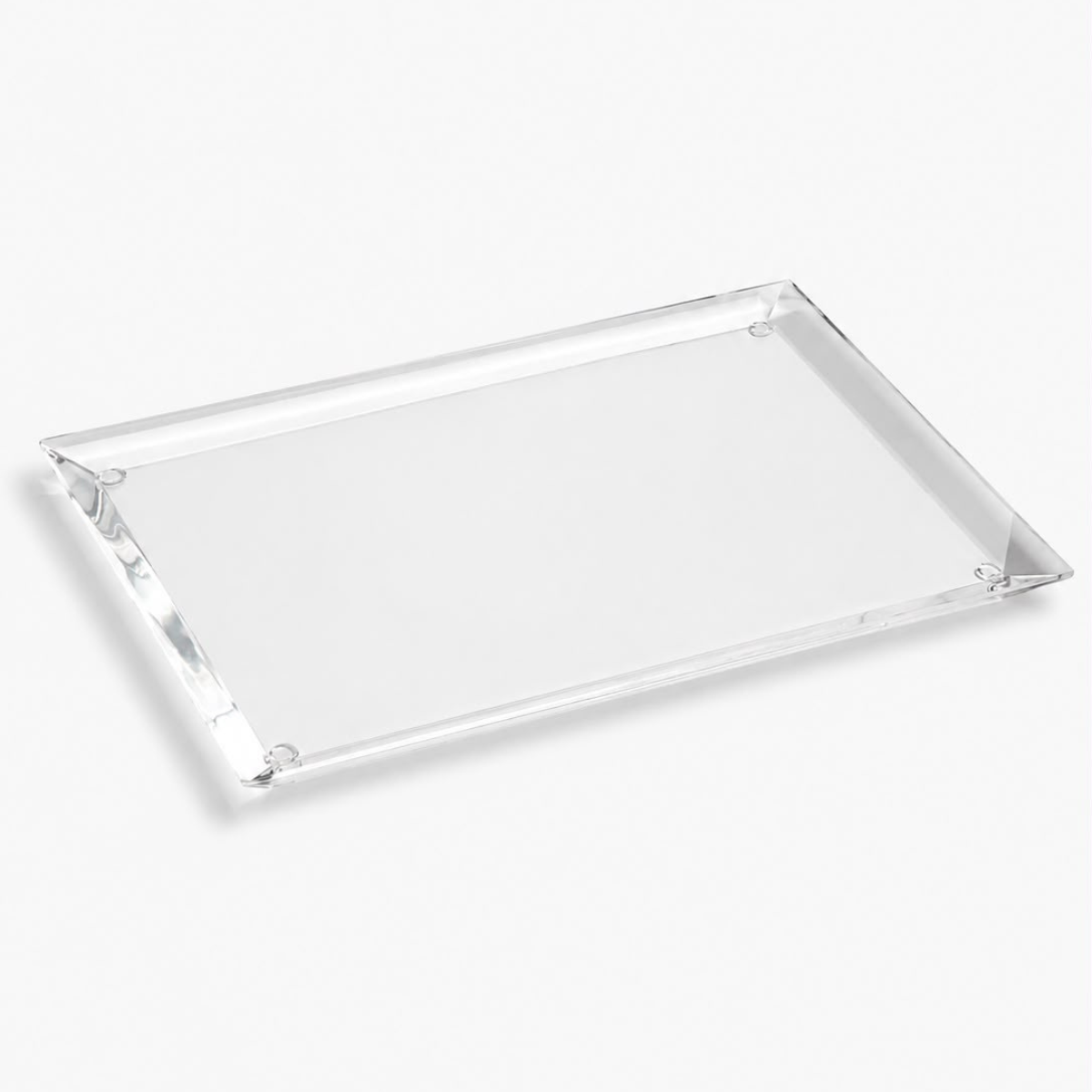 Bandeja Diamantada Mod. 1 em Acrílico Transparente | Authentic Home Decor
