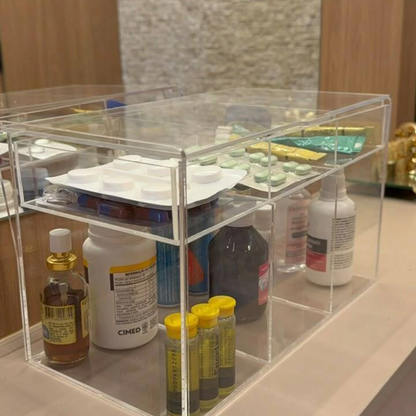Caixa de Remédios em Acrílico Transparente | Authentic Home Decor