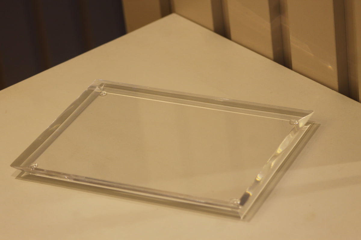 Bandeja Diamantada Mod. 2 em Acrílico Transparente | Authentic Home Decor