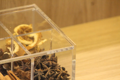 Porta Chá em Acrílico Transparente Organizador de Sachês | Authentic Home Decor