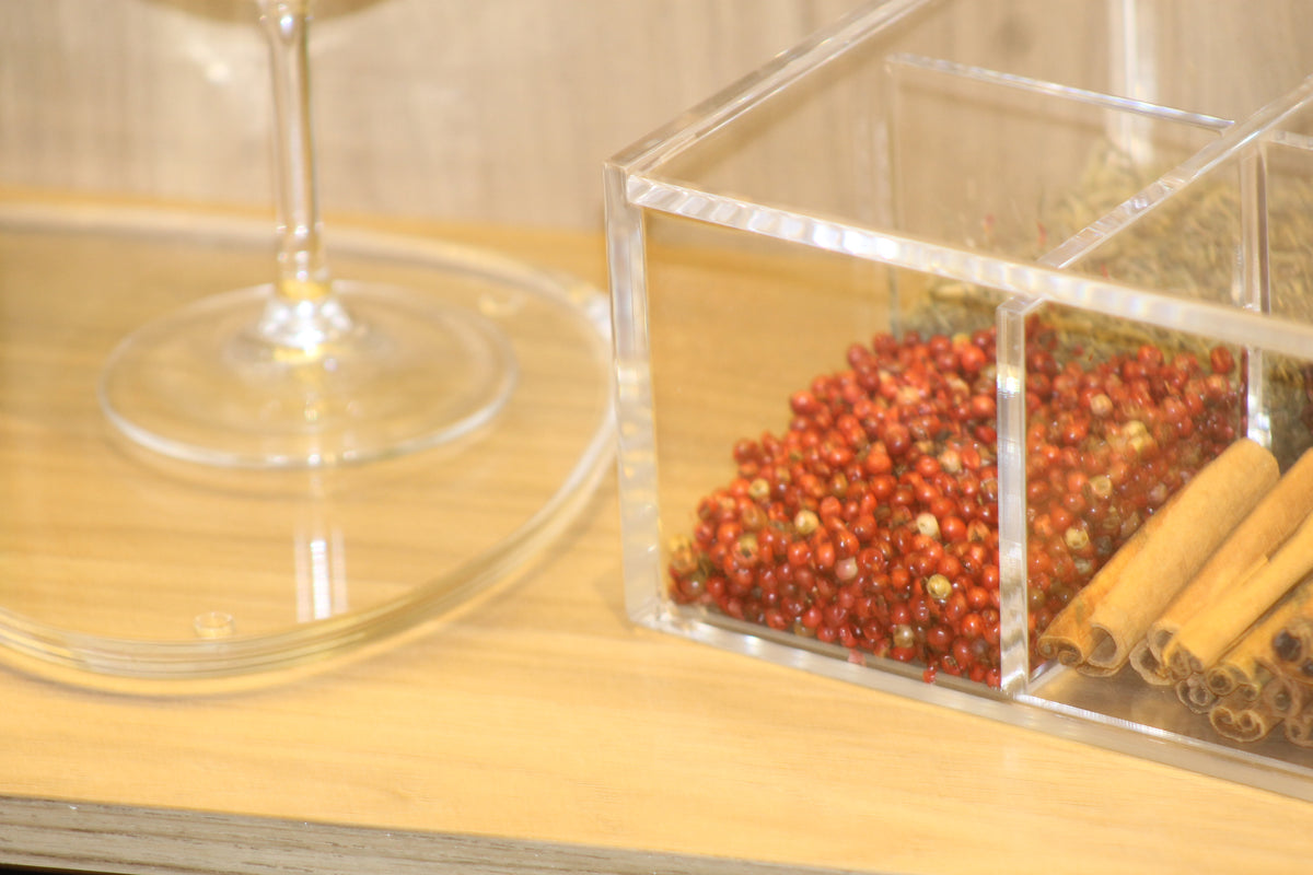 Porta Chá em Acrílico Transparente Organizador de Sachês | Authentic Home Decor