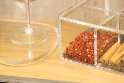 Porta Chá em Acrílico Transparente Organizador de Sachês | Authentic Home Decor
