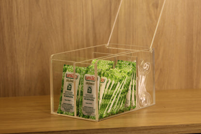 Porta Sachê com Tampa em Acrílico Transparente | Authentic Home Decor