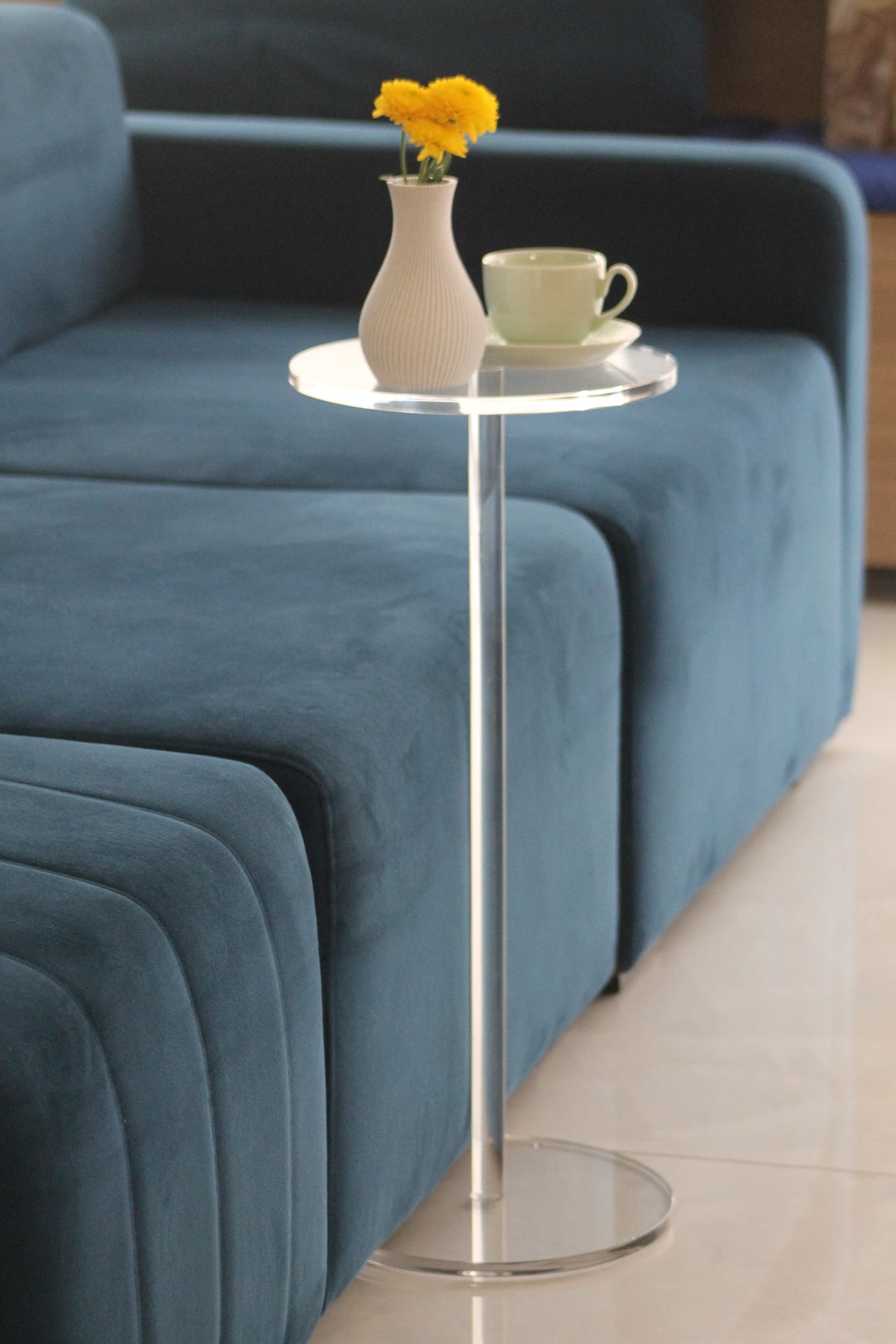 Mesa de Canto Redonda para Sala e Quarto | Authentic Home Decor