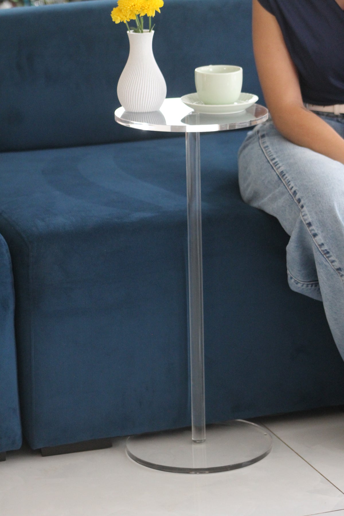 Mesa de Canto Redonda para Sala e Quarto | Authentic Home Decor